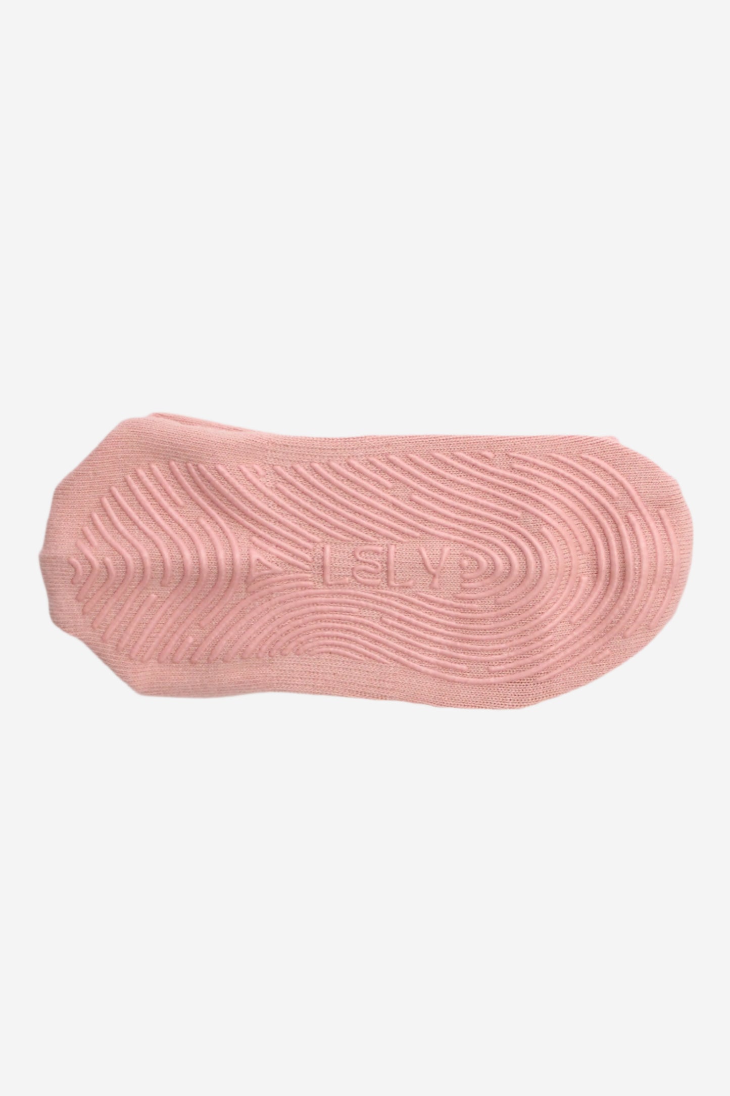 Pink sock sole with LELY branded grips